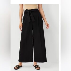 The Tie Waist Wide Ankle Pant